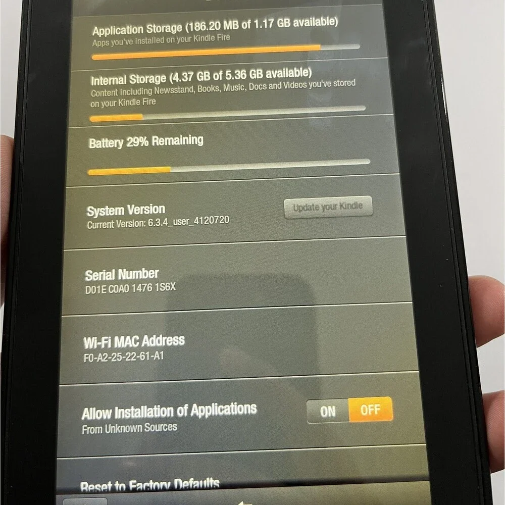 Amazon Kindle Fire 1st Generation Tablet, 8GB, 7